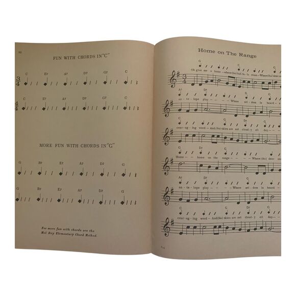 Vintage 1958 Mel Bay Fun With The Guitar Songbook Sheet Music Folk Songs - Picture 9 of 9